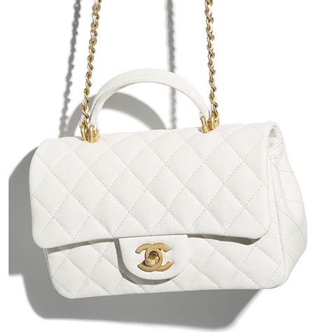 chanel saddle bag|white chanel top handle bag.